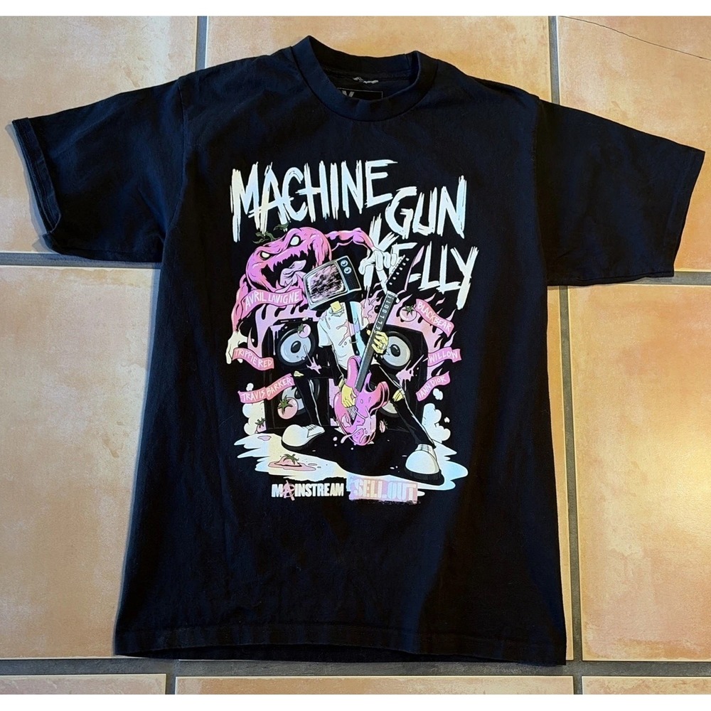 Machine Gun Kelly Mainstream Sellout 2022 Tour T-Shirt Men's Size Large Black